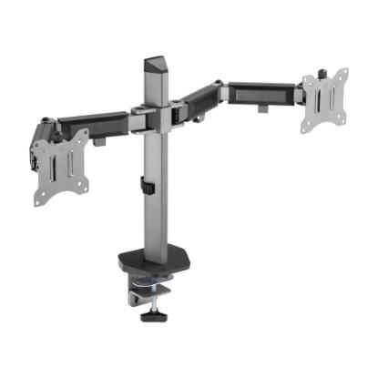 Stalak za monitor WHITE SHARK GMS-3205 Amenhotep II, stolni, do 32", za 2 monitora, sivi