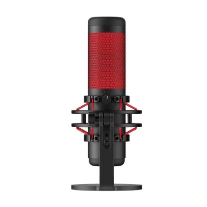Mikrofon HyperX QuadCast HX-MICQC-BK, namizni, črno-rdeči