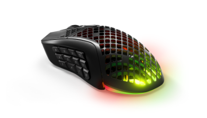 Miška STEELSERIES Aerox 9 Wireless, bežični, RGB, 18000 CPI, črni, USB
