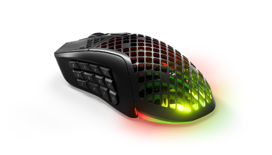 Miška STEELSERIES Aerox 9 Wireless, bežični, RGB, 18000 CPI, črni, USB