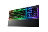 Tipkovnica STEELSERIES Apex 3, RGB, US layout, USB, črna