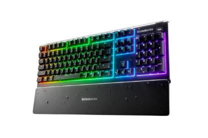 Tipkovnica STEELSERIES Apex 3, RGB, US layout, USB, črna