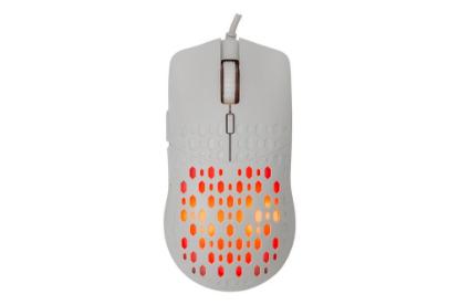 Miška BARACUDA BGM-022 Octopus, RGB, optički, 3600dpi, beli