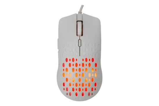 Miška BARACUDA BGM-022 Octopus, RGB, optički, 3600dpi, beli