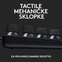 Tipkovnica LOGITECH Gaming G413 TKL SE, mehanička, črna, USB, US layout
