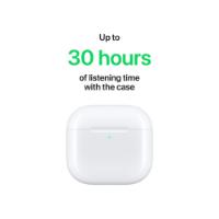 Slušalice APPLE Airpods 4 ANC, USB-C, kutijica za punjenje, in-ear, mikrofon, bijele