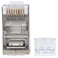 STP konektor INTELLINET CAT6A, RJ45, modularni Pro Line, trostruki zupčasti terminal - 50 komada