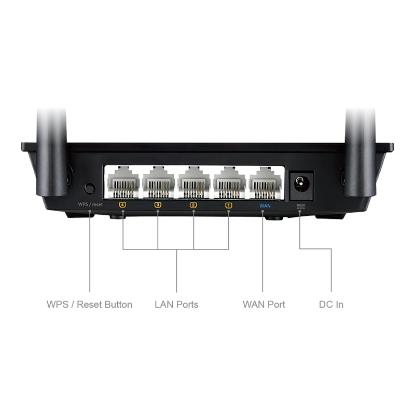 Router ASUS RT-N12E C1, N300, 4-port switch, 2x antena, bežični