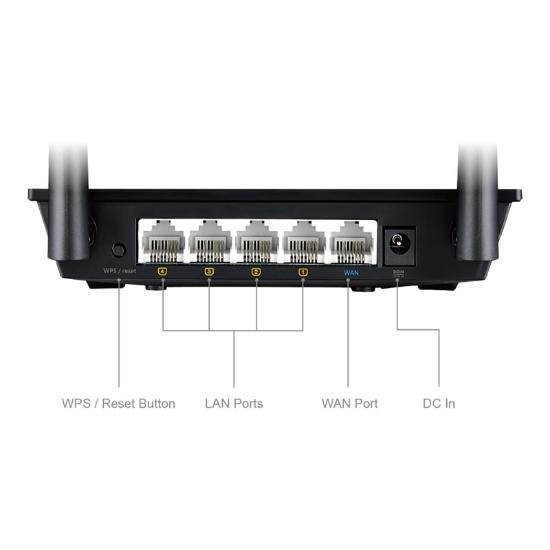 Router ASUS RT-N12E C1, N300, 4-port switch, 2x antena, bežični