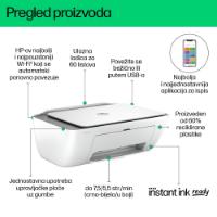 Multifunkcijski Tiskalnik HP DeskJet 2820e, 588K9B, Tiskalnik/scanner/copy, 1200dpi, Wi-Fi, USB, Instant Ink, beli