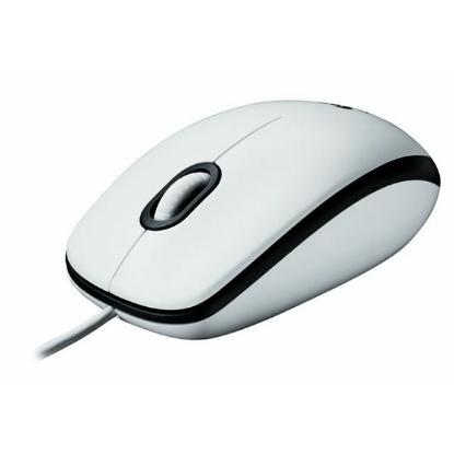 Miška LOGITECH M100, USB, beli