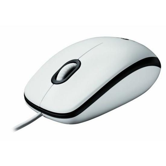 Miška LOGITECH M100, USB, beli