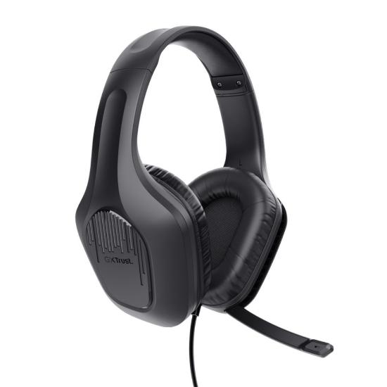 Miška + slušalke + podloga TRUST GXT790 Tridox, žični, USB, črni