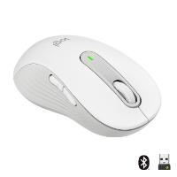 Miška LOGITECH M650 L, za ljevake, bežični, optički, 4000dpi, USB, BT, beli