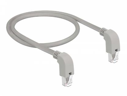 Kabel DELOCK, patch CAT6 S/FTP, sivi, kutni, 0,5m