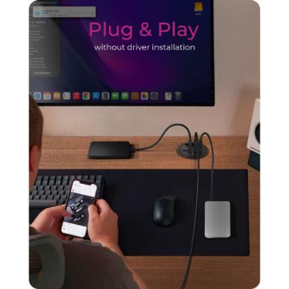 USB HUB ICY BOX IB-HUB1403, ugradbeni, USB-A na 4x USB-A 3.0