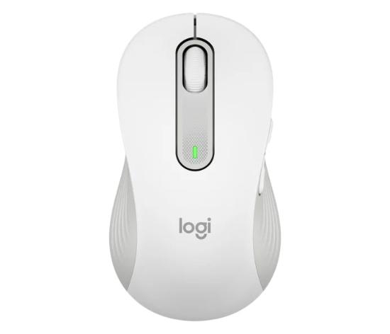 Miška LOGITECH M650 L, za ljevake, bežični, optički, 4000dpi, USB, BT, beli