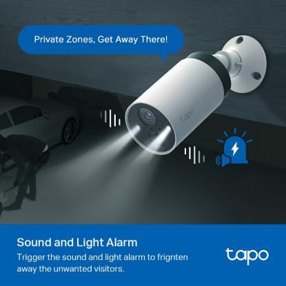 Mrežna nadzorna kamera TP-LINK Tapo C420S1, Tapo H200 Hub, 2K, baterijska, vanjska, WiFi, senzor pokreta, noćno snimanje