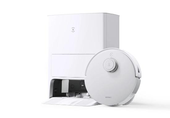 Robotski usisavač ECOVACS DEEBOT T20 OMNI, sa stanicom za samopražnjenje i samočišćenje, bijeli