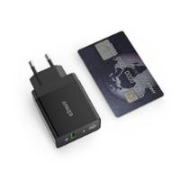 Kućni punjač ANKER PowerPort+ A2013L11, QC 3.0 18W, USB, crni