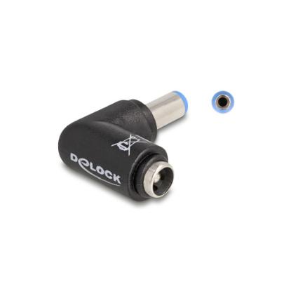Adapter DELOCK 5,5 x 2,1mm(M) na 5,5 x 2,1mm (Ž), kutni, za punjenje laptopa