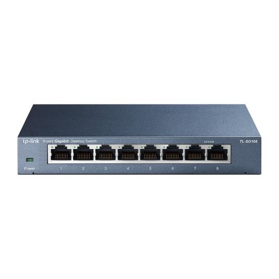 Switch TP-LINK TL-SG108, 10/100/1000 Mbps, 8-port, metalno kućište