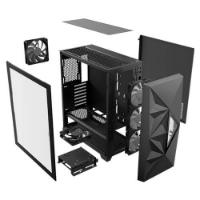 Ohišje ANTEC DF800 Flux, MIDI, ATX, črno, bez napajalnika