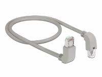 Kabel DELOCK, patch CAT6 S/FTP, sivi, kutni, 0,5m