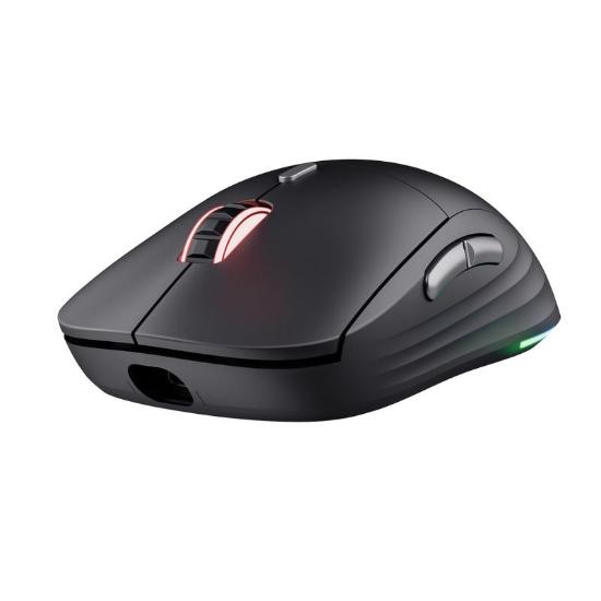 Miška TRUST GXT 926 Redex II Wireless, RGB, optički, bežični, 10000dpi, črni