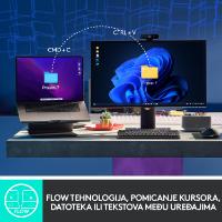 Miška LOGITECH MX Master 3S Performance, laserski, bežični, BT, Unifying receiver USB, beli