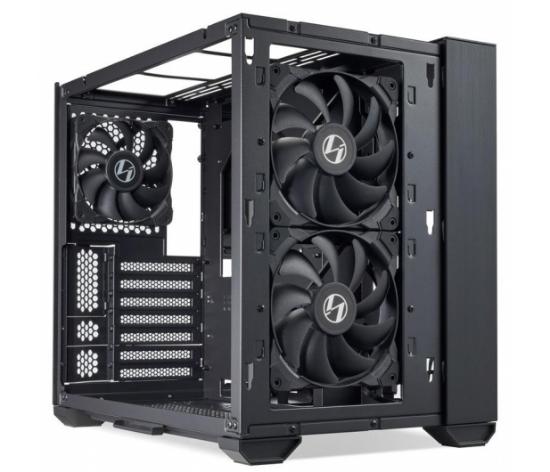 Ohišje LIAN LI O11 Air Mini , MIDI, ATX, window, črno, bez napajalnika