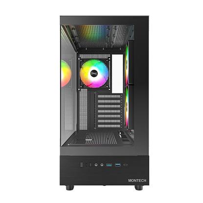 Ohišje MONTECH XR, prozor, RGB, ATX, črno
