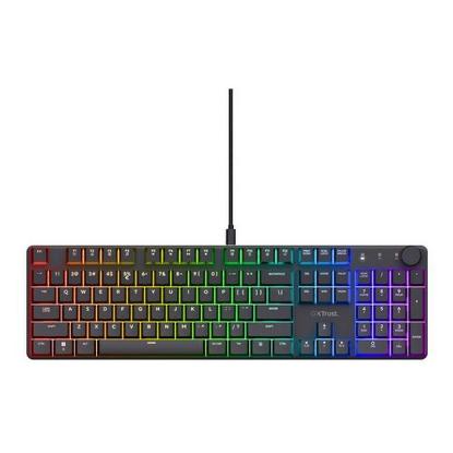 Tipkovnica TRUST GXT 866 Torix, Gaming, mehanička, USB, US layout, črna