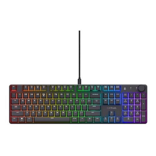 Tipkovnica TRUST GXT 866 Torix, Gaming, mehanička, USB, US layout, črna