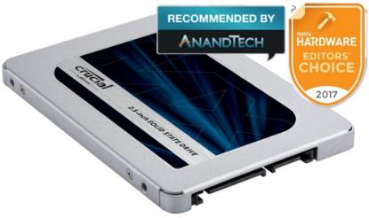 SSD 500GB CRUCIAL MX500, CT500MX500SSD1, SATA3, 2.5", maks do 560/510 MB/s