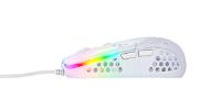 Miška XTRFY MZ1 - ZY'S Rail RGB, optički, 16000dpi, beli, USB