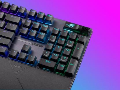 Tipkovnica ASUS ROG Strix Scope II, RGB, mehanička, ROG NX Snow switch, US Layout, črna, USB