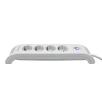 Prenaponska zaštita COMMEL, 4 utičnice, 2xUSB-A, 2m, bijela