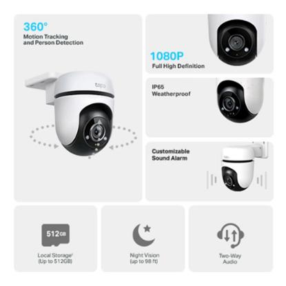 Mrežna nadzorna kamera TP-LINK Tapo C500, 1080p, vanjska, WiFi, senzor pokreta, noćno snimanje