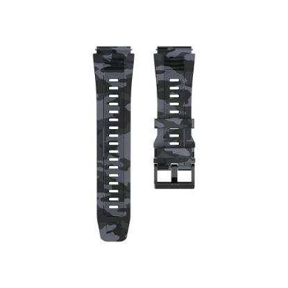 Zamjenski remen KOSPET, 22mm, silikonski, camo-crni