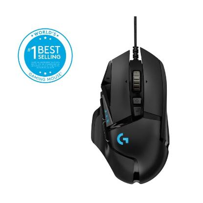 Miška LOGITECH Gaming G502 Hero RGB, optički, 25600dpi, črni, USB