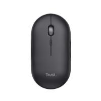 Miška TRUST Puck, optički, bežični, BT, 1600dpi, črni