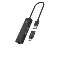 USB HUB ICY BOX IB-HUB1439-LAN, USB-A/C na 2x USB-A, USB-C, G-LAN