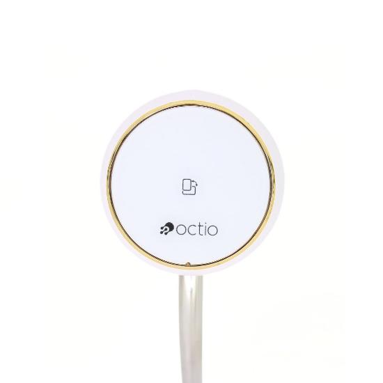 Kućni punjač OCTIO Volta Omnis, 4u1, 15W, za smartphone, AirPods, Apple Watch, svjetiljka, bežični, bijeli