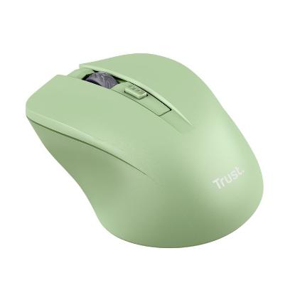 Miška TRUST Mydo Silent, optički, bežični, 1800dpi, zeleni