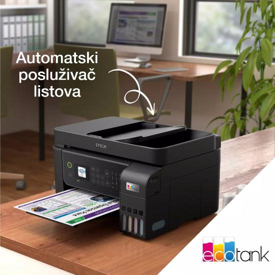 Multifunkcijski Tiskalnik EPSON EcoTank L5310, Tiskalnik/scanner/copy/fax, 5760 dpi, USB, LAN, WiFi, črni