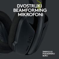 Slušalice LOGITECH Gaming G435 Lightspeed, USB-C, bežične, BT, crne
