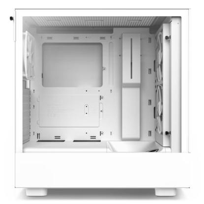 Ohišje NZXT H5 Flow, MIDI, ATX, USB 3.2, USB-C, belo, bez napajalnika