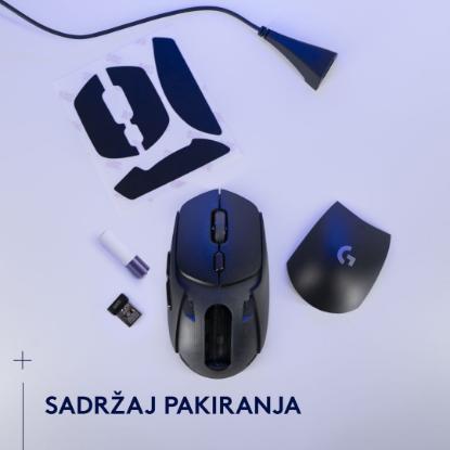 Miška LOGITECH G309 Lightspeed, optički, bežični, 25600dpi, črni