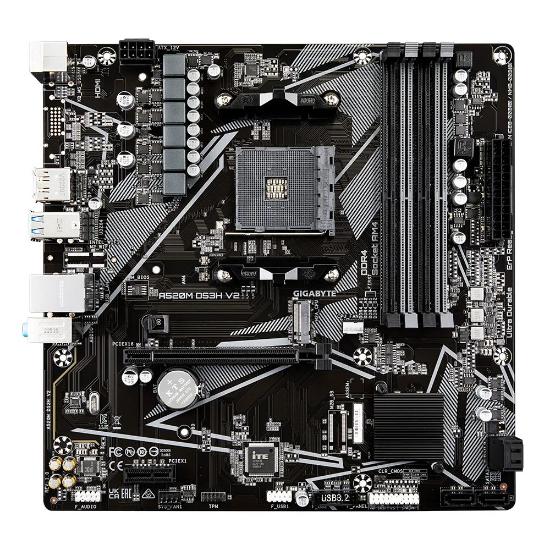 Matična plošća GIGABYTE A520M DS3H V2, AMD A520, DDR4, mATX, s. AM4